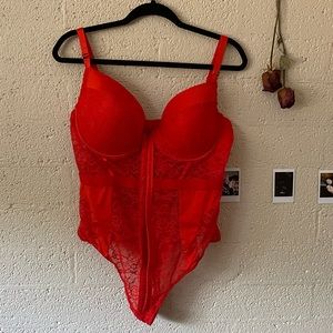 Red Lace Teddy